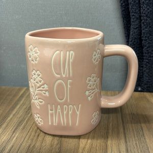 Rae Dunn Blush 'Cup of Happy' Mug